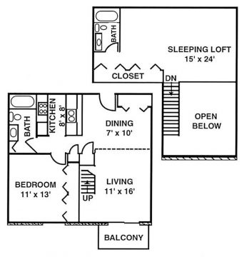 36J - Two Bedroom Loft