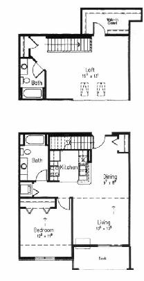 38G – 1-Bedroom + Loft