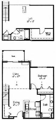 38L – 1-Bedroom + Loft