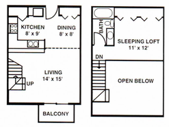 36D – One Bedroom Loft