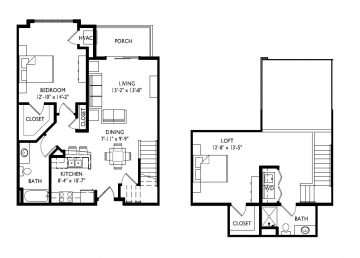 K - Lofted Two Bedroom