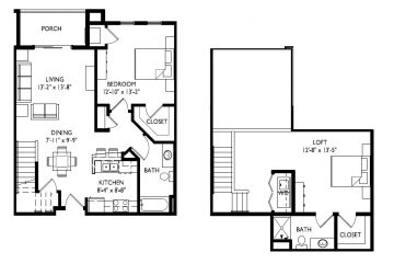 K1 - Lofted Two Bedroom