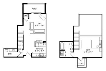 L - One Bedroom Loft