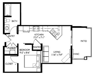 54-C  Studio (Outside Parking Only)