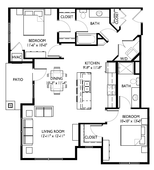 50-A  Two Bedroom