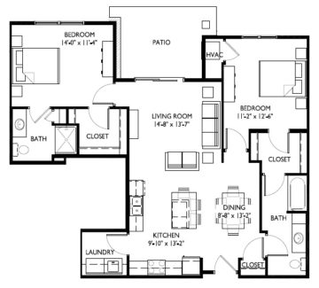 50-G  Two Bedroom