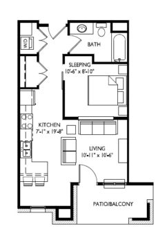 40/28-C  Studio (Garage Parking Included)