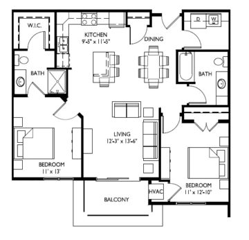 40/28-E  Two Bedroom