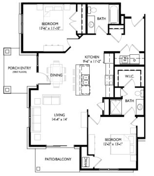 28-F Two Bedroom